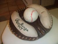 Baseball Glove grooms Cake