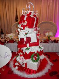 christmas wedding cake