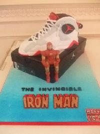 Iron Man grooms Cake